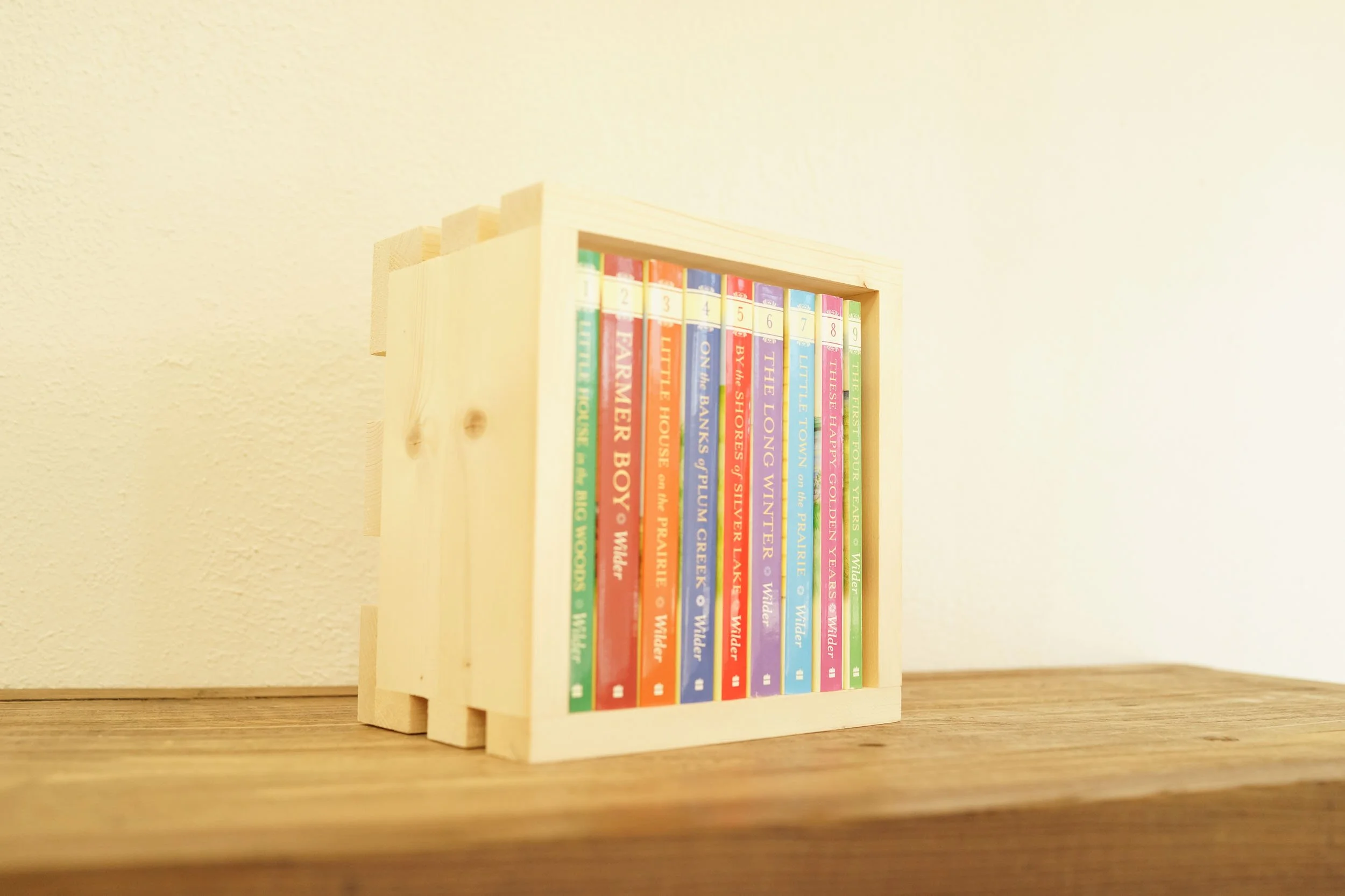 Color Edition Paperback Little House Nine-Book Set In Wooden Crate